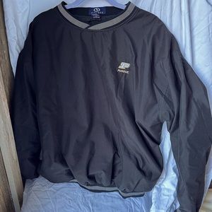 Vintage Black And Gold Purdue Windbreaker in an XL